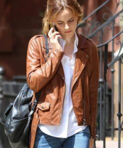 Emma Watson Biker Leather Jacket