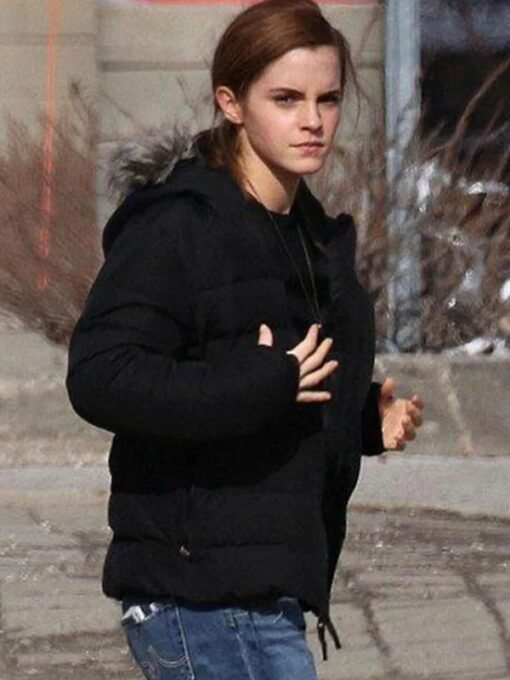 Emma Watson Shearling Puffer Jacket