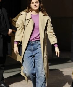 Emma Watson Beige Coat