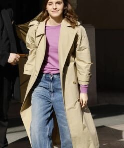 Emma Watson Beige Trench Coat