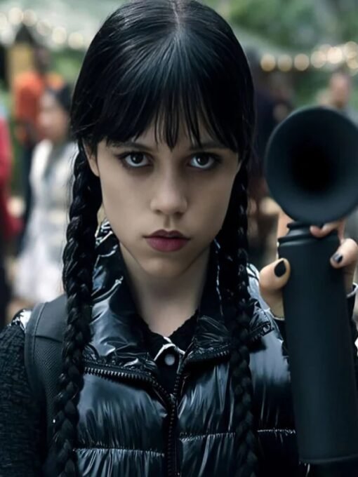 Jenna Ortega Wednesday Goody Addams Puffer Vest