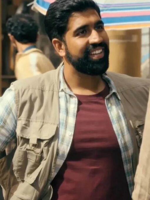 Maanuv Thiara Prime Target Beige Cotton Vest