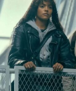 Prime Target S01 Taylah Sanders Black Leather Jacket