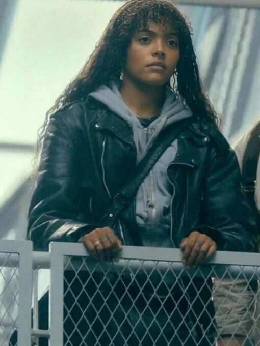 Prime Target S01 Taylah Sanders Black Leather Jacket