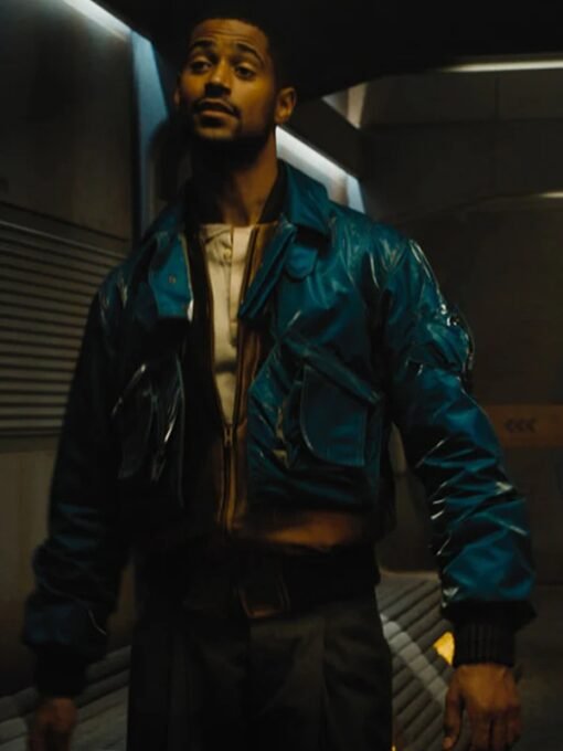 Foundation Raych Foss Blue Leather Jacket