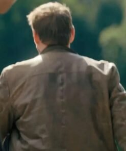 Ali Suliman Prime Target Brown Leather Jacket