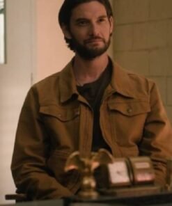 The Institute S01 Ben Barnes Brown Jacket