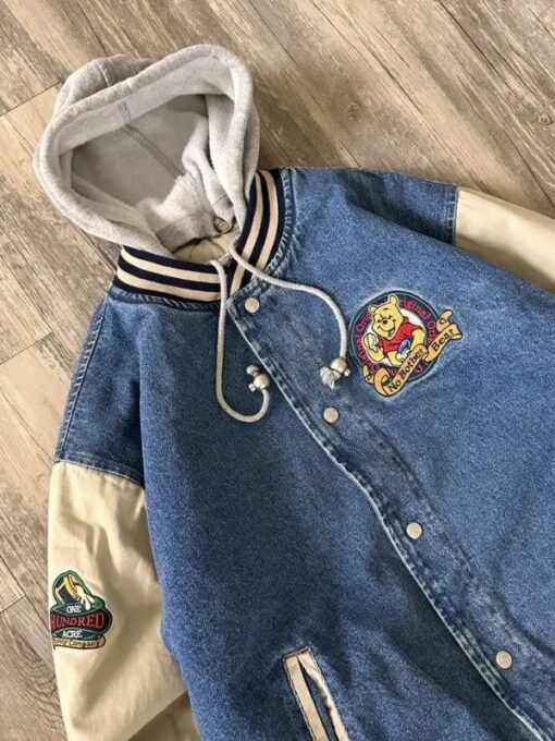 90s Xxxtentacion Winnie Blue Denim Jacket