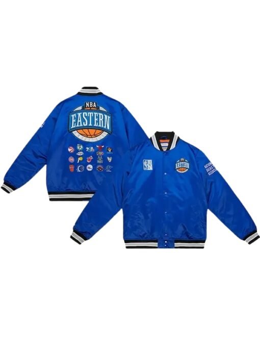 Eastern Conference Blue Satin Jacket