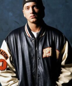 Eminem Black Varsity Jacket