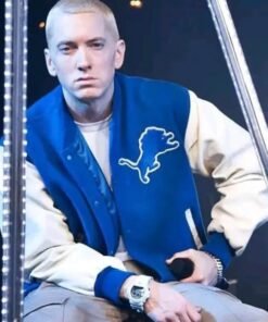 Eminem Blue Varsity Jacket