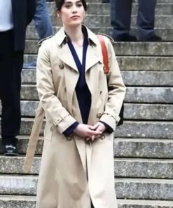 Zero Day 2025 Alexandra Mullen Beige Trench Coat