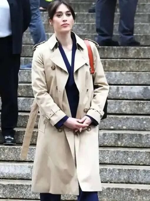 Zero Day 2025 Alexandra Mullen Beige Trench Coat