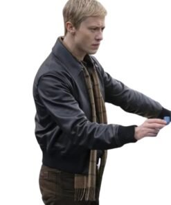 Joseph Quinn First Steps Black Leather Jacket