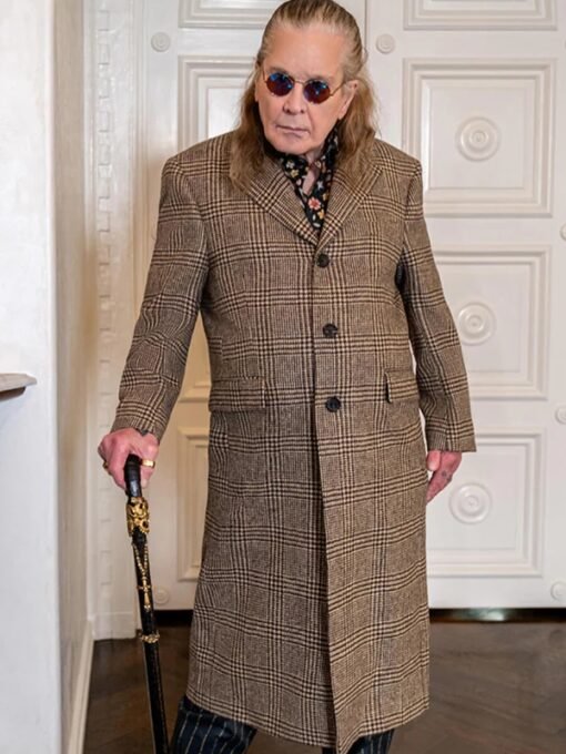 Ozzy Osbourne Checked Coat