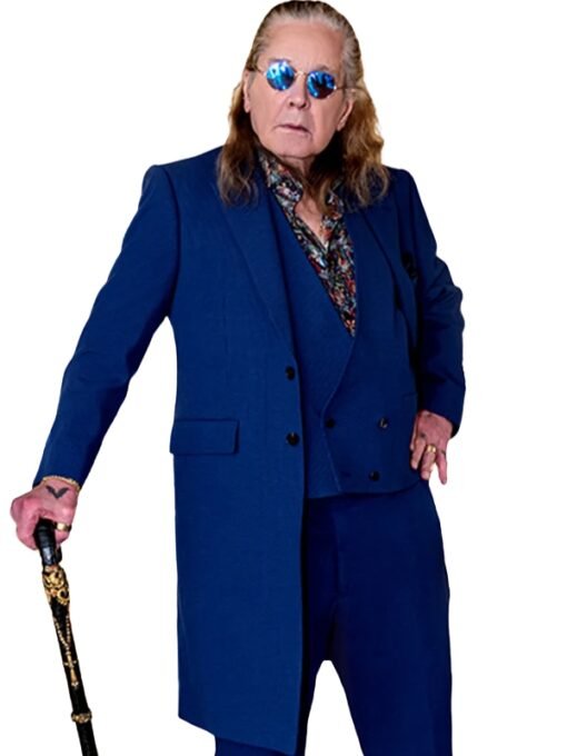 Ozzy Osbourne Blue Wool Coat