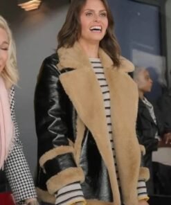 Ted Lasso S03 Shearling Leather Jacket
