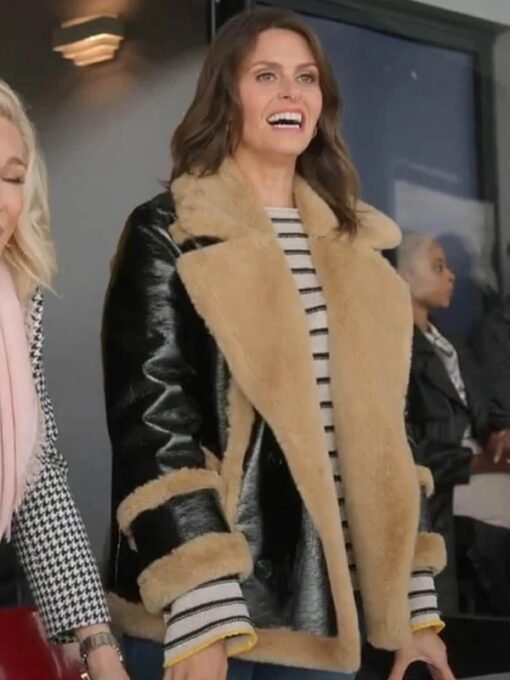 Ted Lasso S03 Shearling Leather Jacket