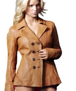 Jessica Simpson Brown Leather Jacket