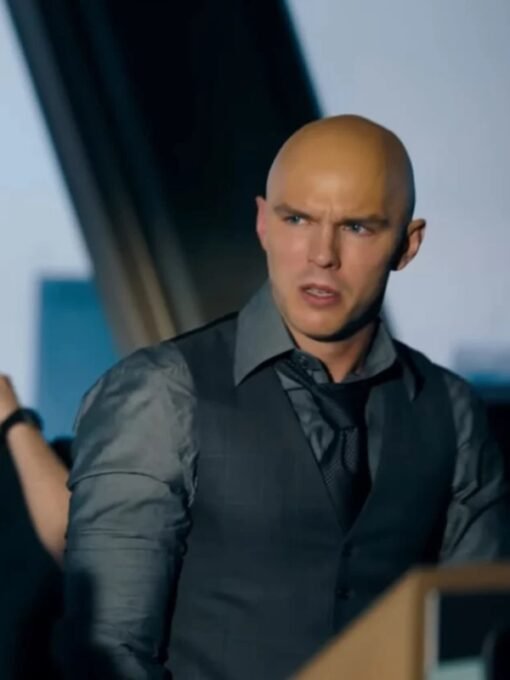 Nicholas Hoult Superman Grey Vest