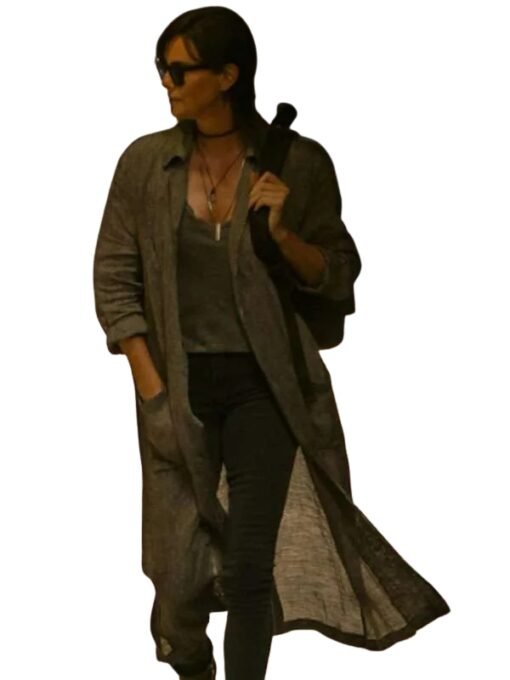 Charlize Theron The Old Guard 2 Grey Coat