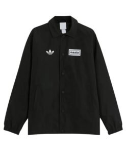 Adidas x Oasis Tour Coach Black Jacket