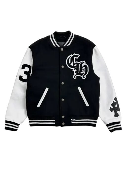 Chrome Hearts Timmy Black Varsity Jacket