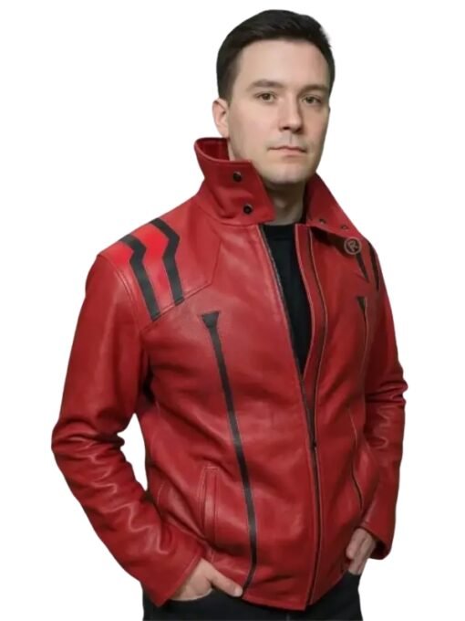 Neon Genesis Evangelion Misato Red Leather Jacket