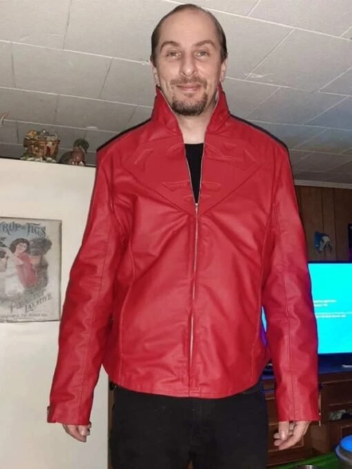 Smallville Tom Welling Superman Red Leather Jacket