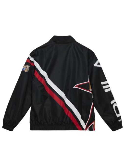 Men's Mitchell & Ness Black Warm Up Jacket