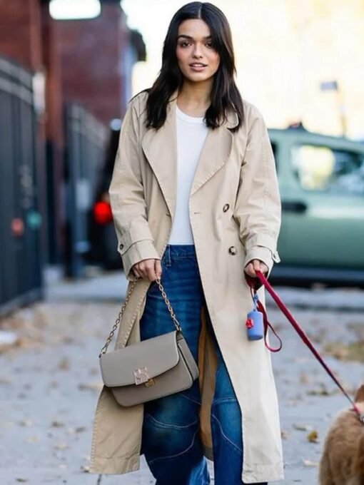 Rachel Zegler Beige Coat
