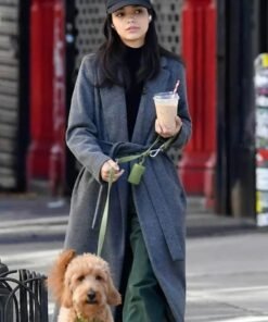 Rachel Zegler Stays Cozy Trench Coat