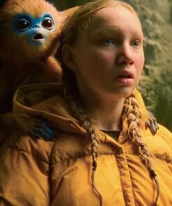 Helena Zengel Yellow Puffer Jacket