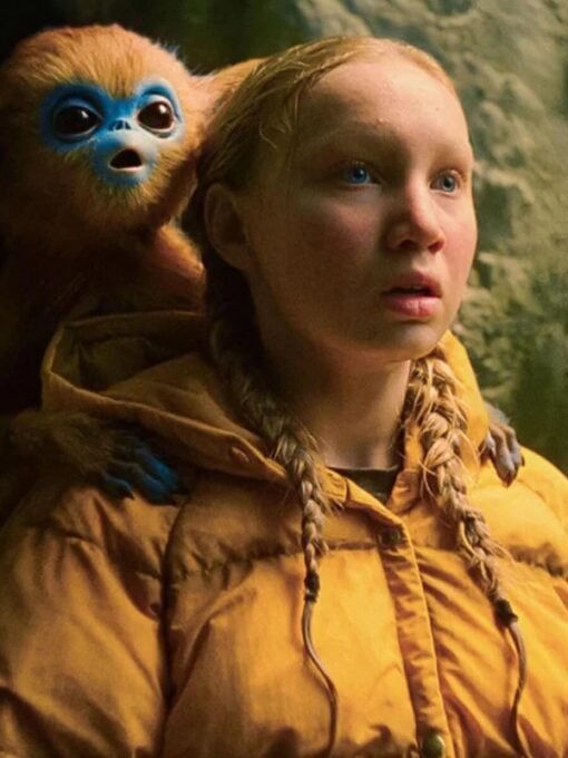 Helena Zengel Yellow Puffer Jacket