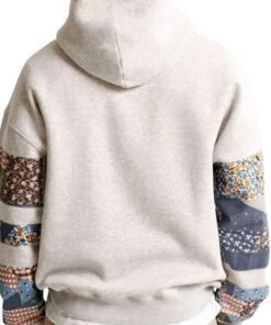 Abercrombie Patchwork Grey Hoodie