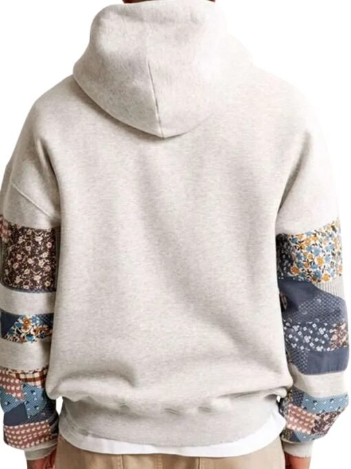 Abercrombie Patchwork Grey Hoodie