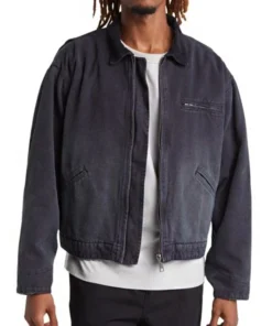 Elwood Petrol Black Denim Jacket