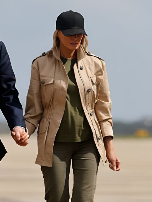 Melania Trump Flooding Jacket