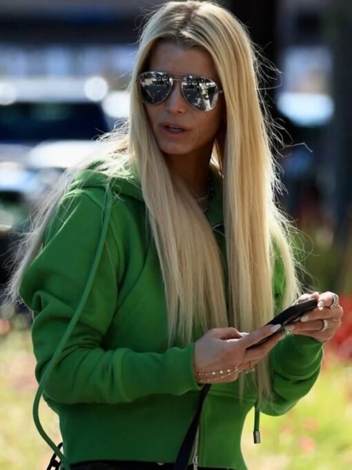 Jessica Simpson Green Jacket