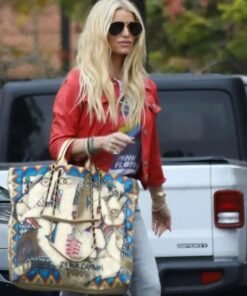 Basketball Jessica Simpson Red Jacket