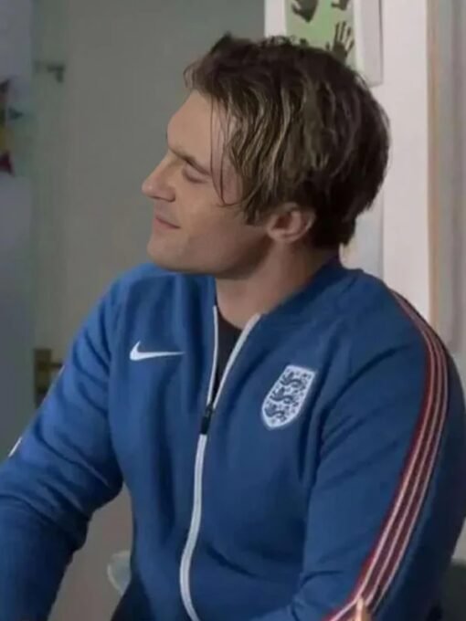 Ted Lasso S03 Jamie Tartt Blue Bomber Jacket