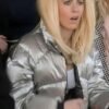 Keeley Jones Ted Lasso S03 Silver Puffer Jacket