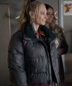 Ted Lasso S03 Keeley Jones Black Puffer Jacket
