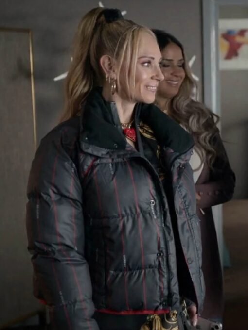 Ted Lasso S03 Keeley Jones Black Puffer Jacket