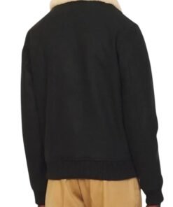 Ted Lasso S03 Stephen Manas Black Bomber Jacket