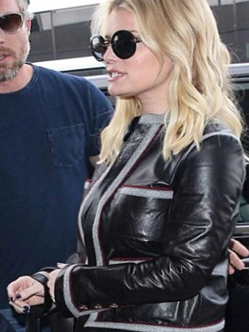 Jessica Simpson Striped Design Black Jacket