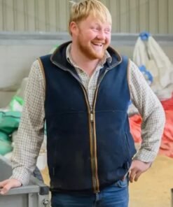 Kaleb Cooper Clarkson’s Farm S04 Blue Vest