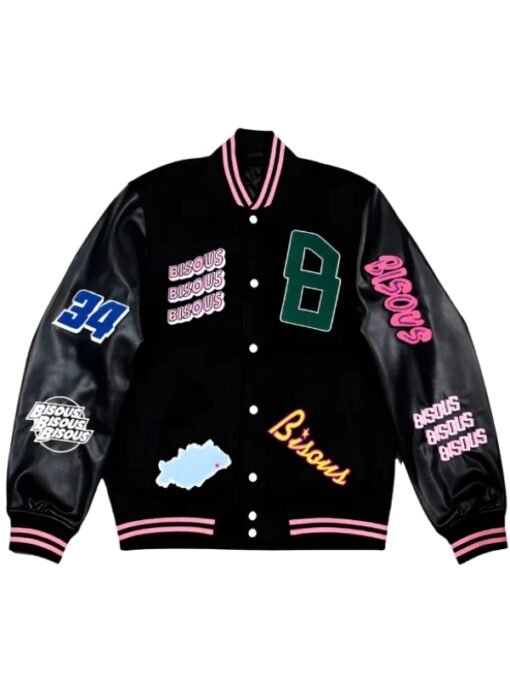 Leo Reich Too Much Black Varsity Jacket