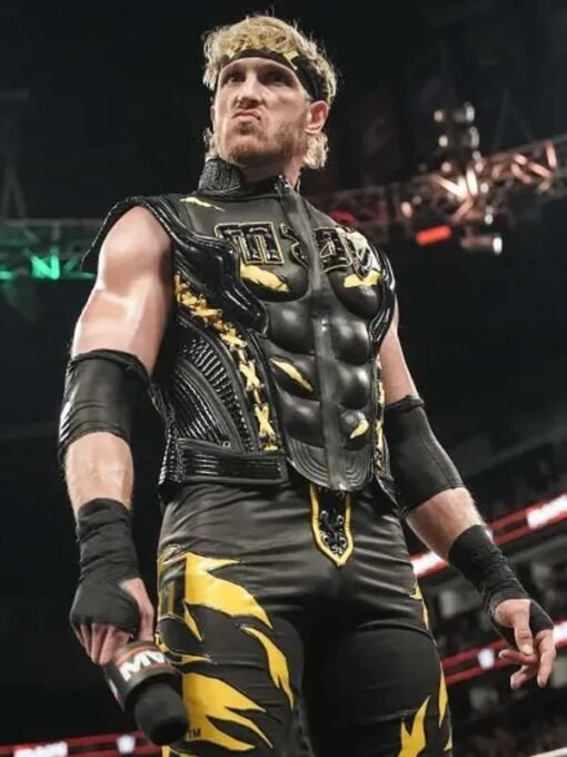 Logan Paul WWE Monday Night RAW Leather Vest