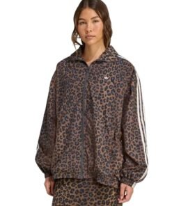 Adidas Leopard Firebird Oversized Track Jacket